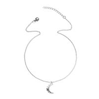 Fashion Simple Crescent Shape Pendant Clavicle Chain Necklace  Female main image 5