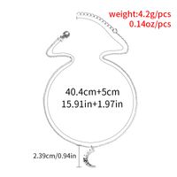 Fashion Simple Crescent Shape Pendant Clavicle Chain Necklace  Female main image 6