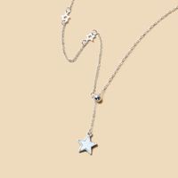 Fashion Simple Five-pointed Star Pendant  Clavicle Chain Necklace Female main image 2