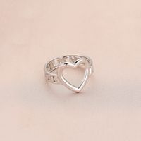 Anillo De Acero De Titanio Con Forma De Corazón Hueco De Nuevo Estilo main image 5