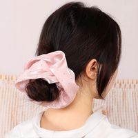 Summer Simple Style Solid Color Inlaid Rhinestone Hair Scrunchies main image 4