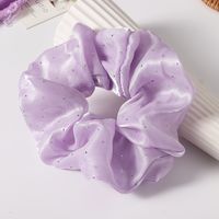 Summer Simple Style Solid Color Inlaid Rhinestone Hair Scrunchies sku image 1