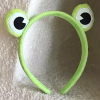 Fashion Cute Face Wash Fabric Frog Headband Animal Cartoon Hair Accessories main image 4