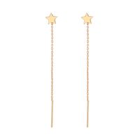 Fashion Simple Star Long Geometric Shape Women Copper Earrings main image 5