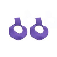 Solid Color Personalized Spiral Exaggerated Earrings sku image 1