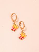 Modern Style French Fries Alloy No Inlaid Drop Earrings main image 3