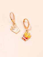 Modern Style French Fries Alloy No Inlaid Drop Earrings main image 5