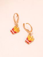 Modern Style French Fries Alloy No Inlaid Drop Earrings main image 1