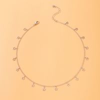 Simple Single-layer Star Pendant Stitching Chain Geometric Alloy Necklace Wholesale main image 2