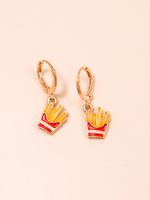 Modern Style French Fries Alloy No Inlaid Drop Earrings main image 4