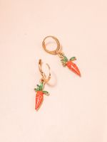 Cartoon Style Fruit Alloy No Inlaid Earrings main image 4