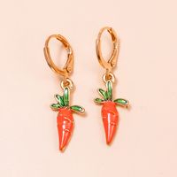 Cartoon Style Fruit Alloy No Inlaid Earrings sku image 1