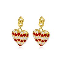 Simple New Style Heart Contrast Color  Earrings sku image 3