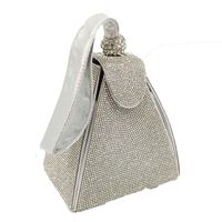 Fashion Women's Bag New Dinner Bag Pyramid Shape Women Bag Rhinestone Handbag sku image 4