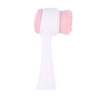 Brosse De Lavage De Visage 3d Instrument De Nettoyage En Silicone Double Face Nettoyage En Profondeur Manuel Brosse De Nettoyage De Cheveux Doux Lavage De Visage Artefact En Gros Nihaojewelry sku image 4