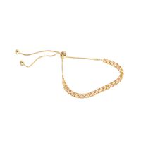 Fashion Simple Geometric Shape Shiny Full Diamond Female Copper Bracelet main image 6