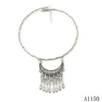 Ethnic Style Vintage Collar Handmade Silver Choker Necklace main image 3