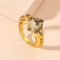 Fashion Simple Retro Inlay Diamond Alloy Ring Jewelry main image 3