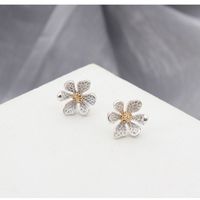 Simple Sweet Small Flower Cute Daisy Alloy Stud Earrings main image 1