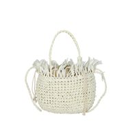 Fashion One Shoulder Hand-woven Small Size Shopping Basket Bag 22*18 * 12cm sku image 1