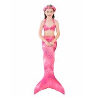 Girls' Mermaid Swimsuit New Fish Tail Split Swimsuit Swimming Hot Spring Children's Bikini Three-piece Suit main image 1