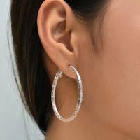 Simple Style Geometric Alloy Hoop Earrings 1 Pair sku image 1
