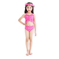 Mermaid Swimsuit Split New Girls' Fish Tail Swimsuit Children's Bikini Three-piece Swimming Suit main image 4