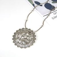 Solid Color Bohemian Retro Silver Ethnic Style Necklace main image 2