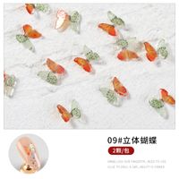 Fashion New Acrylic Butterfly Shaped Ornament Three-dimensional Handmade Nail Decoration sku image 9