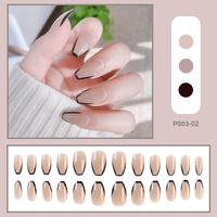 Chessboard Lattice Disassembly Removable Nail Stickers Fake Nails main image 5