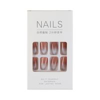 Chessboard Lattice Disassembly Removable Nail Stickers Fake Nails main image 4