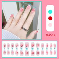 Chessboard Lattice Disassembly Removable Nail Stickers Fake Nails sku image 14