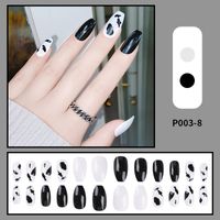 Chessboard Lattice Disassembly Removable Nail Stickers Fake Nails sku image 11