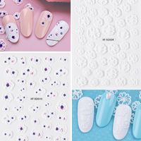 5d Three-dimensional Relief Sticker Flower Multicolor Nail Stickers main image 2