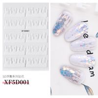 5d Three-dimensional Relief Sticker Flower Multicolor Nail Stickers sku image 1