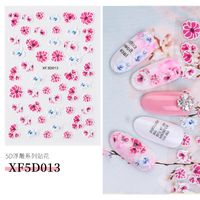5d Three-dimensional Relief Sticker Flower Multicolor Nail Stickers sku image 12