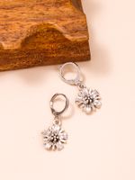Fashion Flower Sterling Silver Earrings main image 2