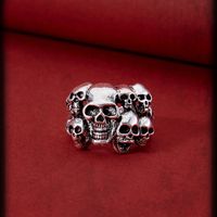 Fashion Skull Shaped Men's Ghost Head Ring Vintage Ornament main image 1