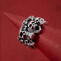 Fashion Skull Shaped Men's Ghost Head Ring Vintage Ornament main image 2