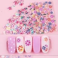 5d Three-dimensional Relief Sticker Flower Multicolor Nail Stickers main image 1