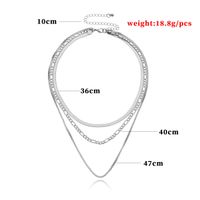 Fashion Elegant Geometric Multi-layer Clavicle Chain Necklace Women main image 5