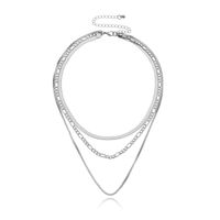 Fashion Elegant Geometric Multi-layer Clavicle Chain Necklace Women main image 7