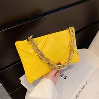 Summer 2022 Fashion Alloy Chain Candy Color Portable Messenger Bag main image 5
