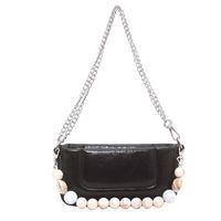 Fashion Candy-colored Classic Beaded Portable Crossbody Small Square Bag sku image 3
