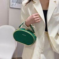 Fashion Colorful Hand Holding Crossbody Chain Small Round Bag Women main image 5