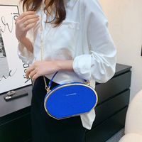 Fashion Colorful Hand Holding Crossbody Chain Small Round Bag Women main image 2
