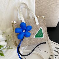 2022 New Summer Flower Triangle Large Capacity Crossbody Tote Bag main image 5