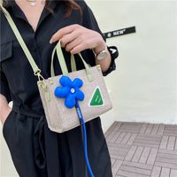 2022 New Summer Flower Triangle Large Capacity Crossbody Tote Bag sku image 2