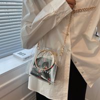 2022 New Fashion Transparent Crossbody Small Straw Bag Tote Bag sku image 2