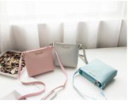 New Style Solid Color Messenger Shoulder Small Bag main image 3